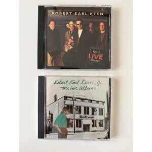 Robert Earl Keen The LIve Album / No 2 Live Dinner CD Lot Sugar HIll Play Tested